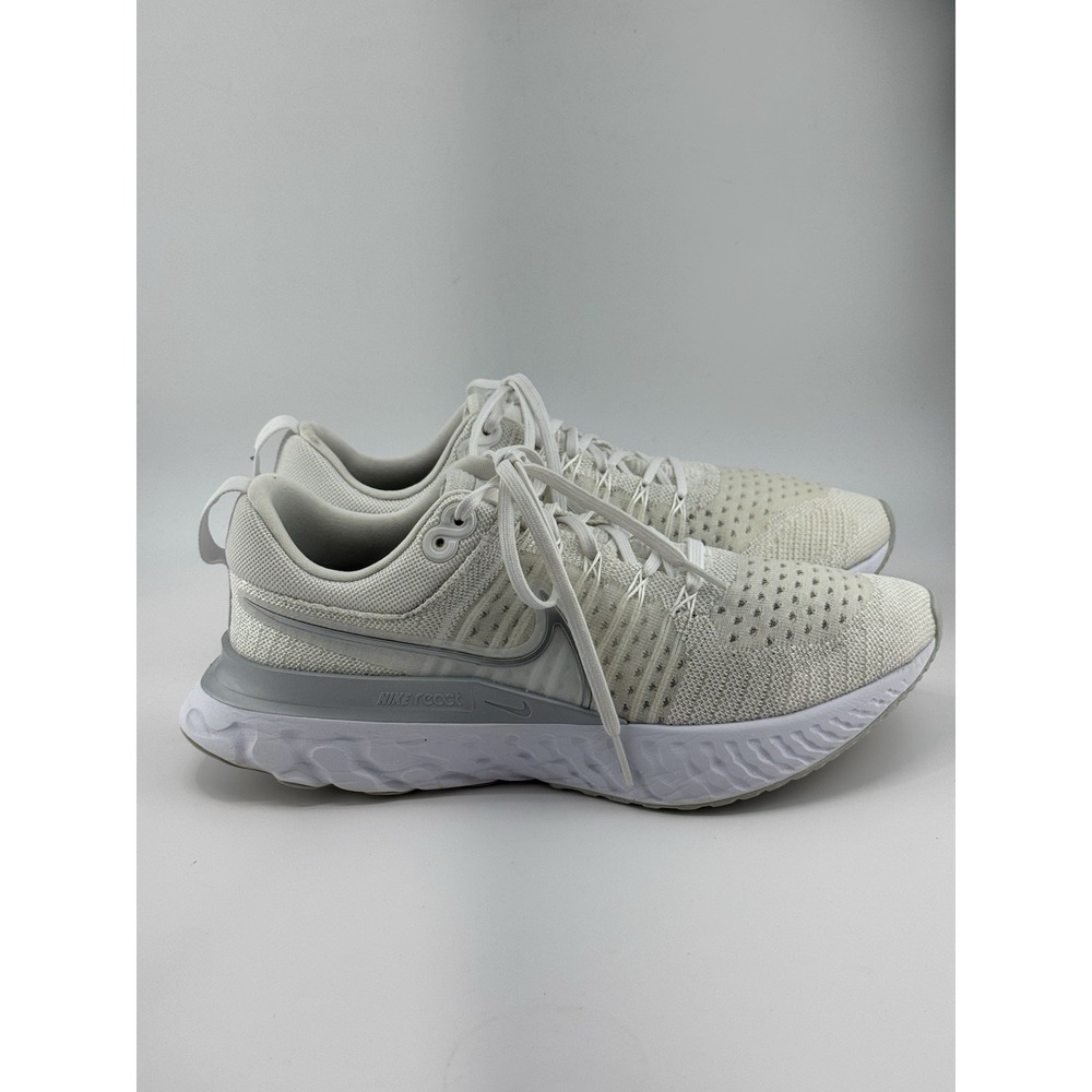 Nike React Infinity Run Flyknit FK 2 White Running Shoes Women's Size 11